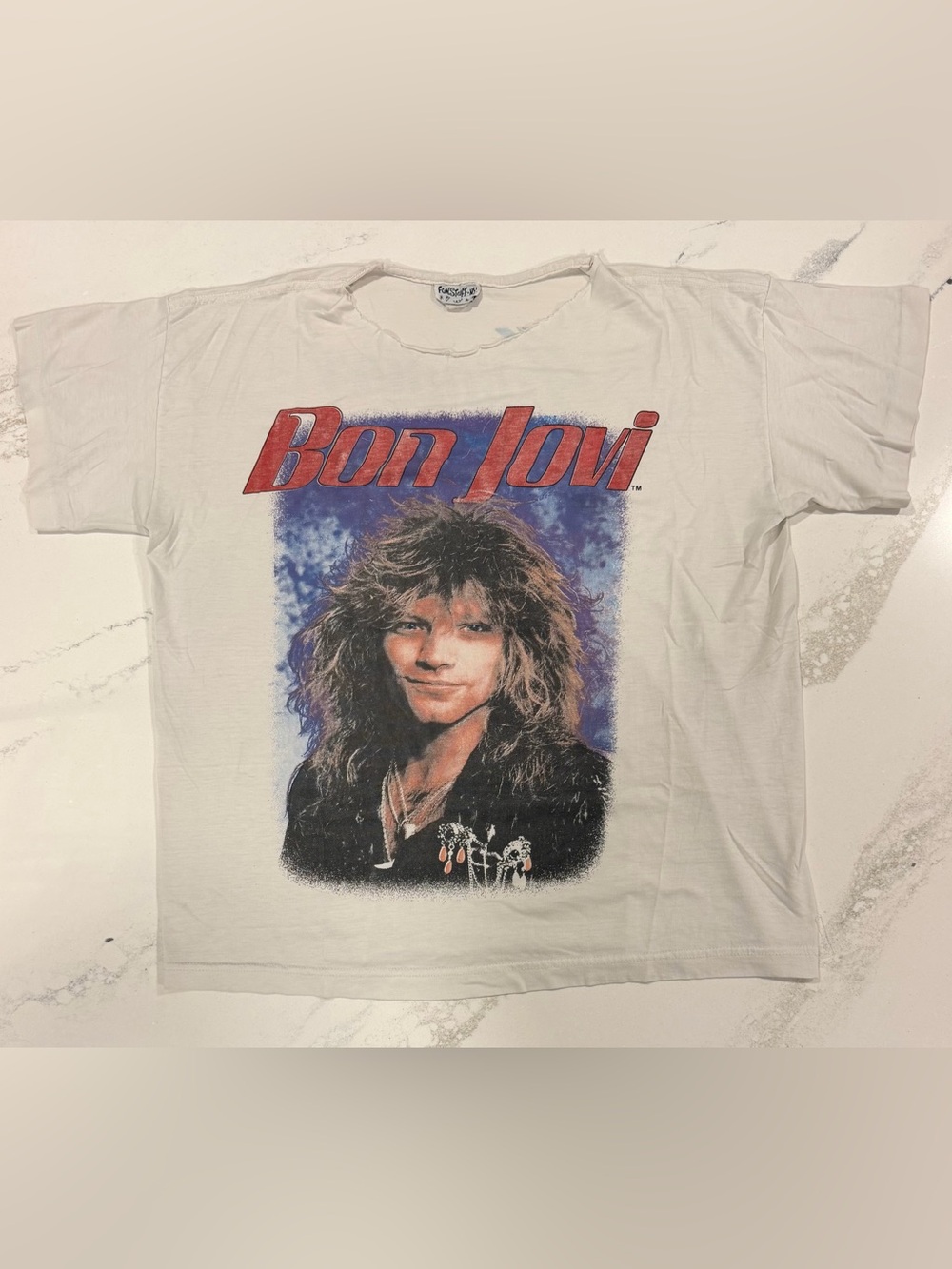 BON JOVI | Slippery When Wet Tour T-shirt (Fun Stuff N.Y.) | Size Large